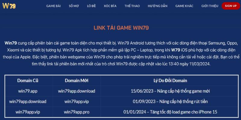 Link tải game chính thức 